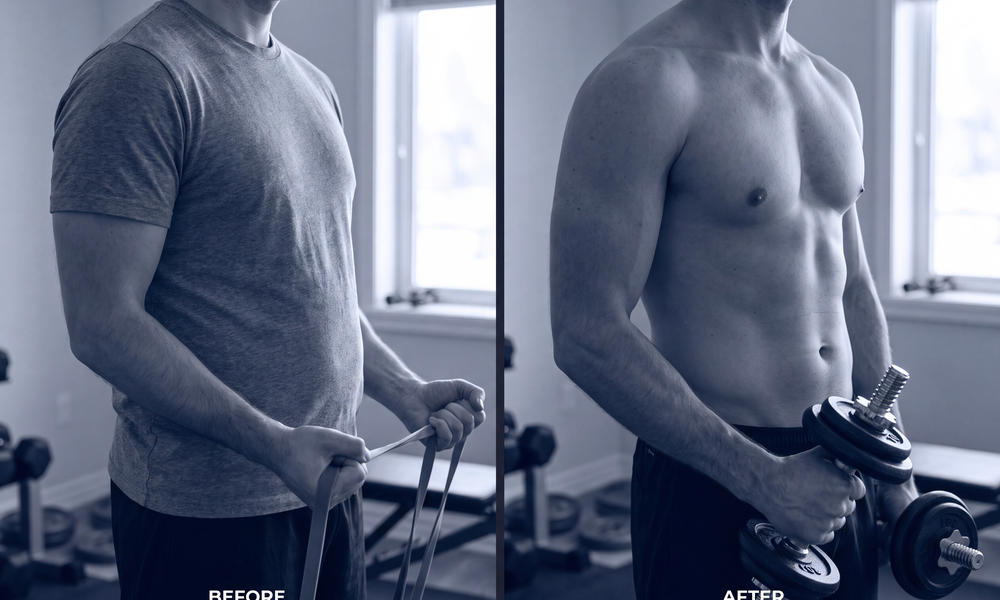 David K. before and after