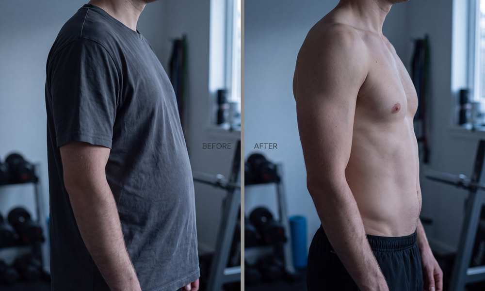 Mark T. before and after